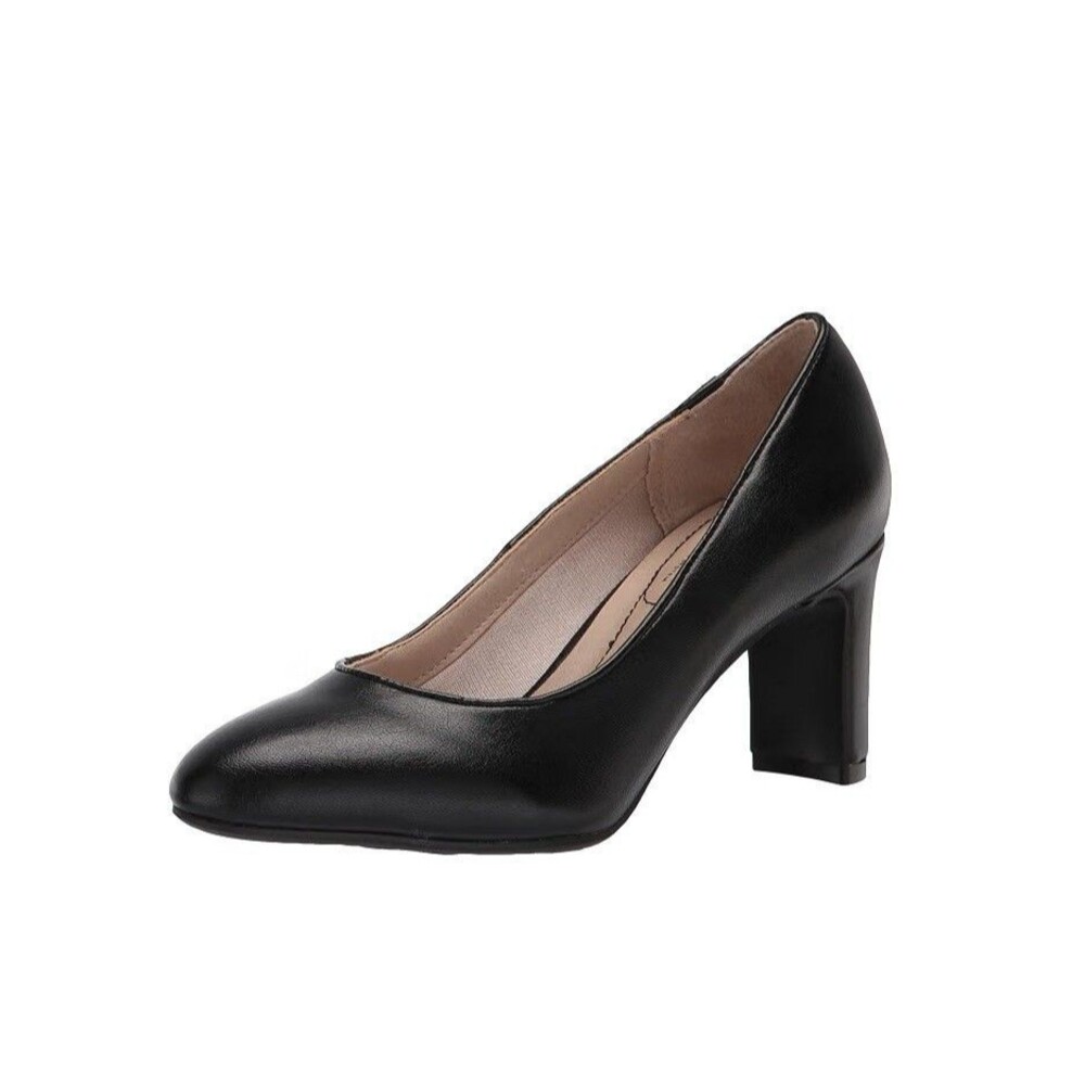 Life Stride Womens 7.5 M Black Gigi Heirloom Pumps Heels NIB TB0